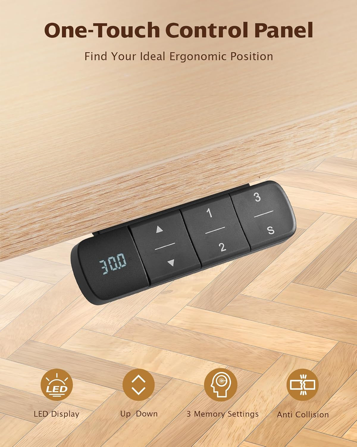 Dual Motor Electric Adjustable Standing Computer Desk for Home and Office (Grey)