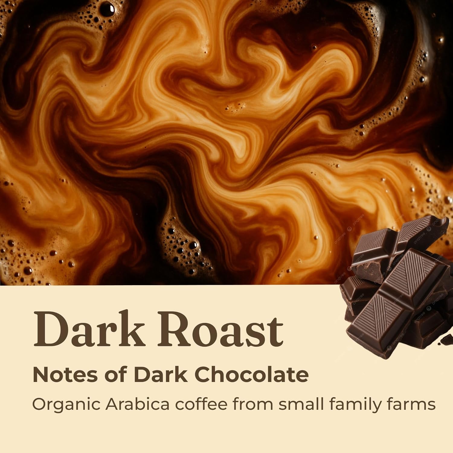 Mushroom Coffee K-Cups, Organic and Fair Trade Coffee with Lions Mane, Chaga, & Mushroom Powder, Focus & Immune Support, 24 Count