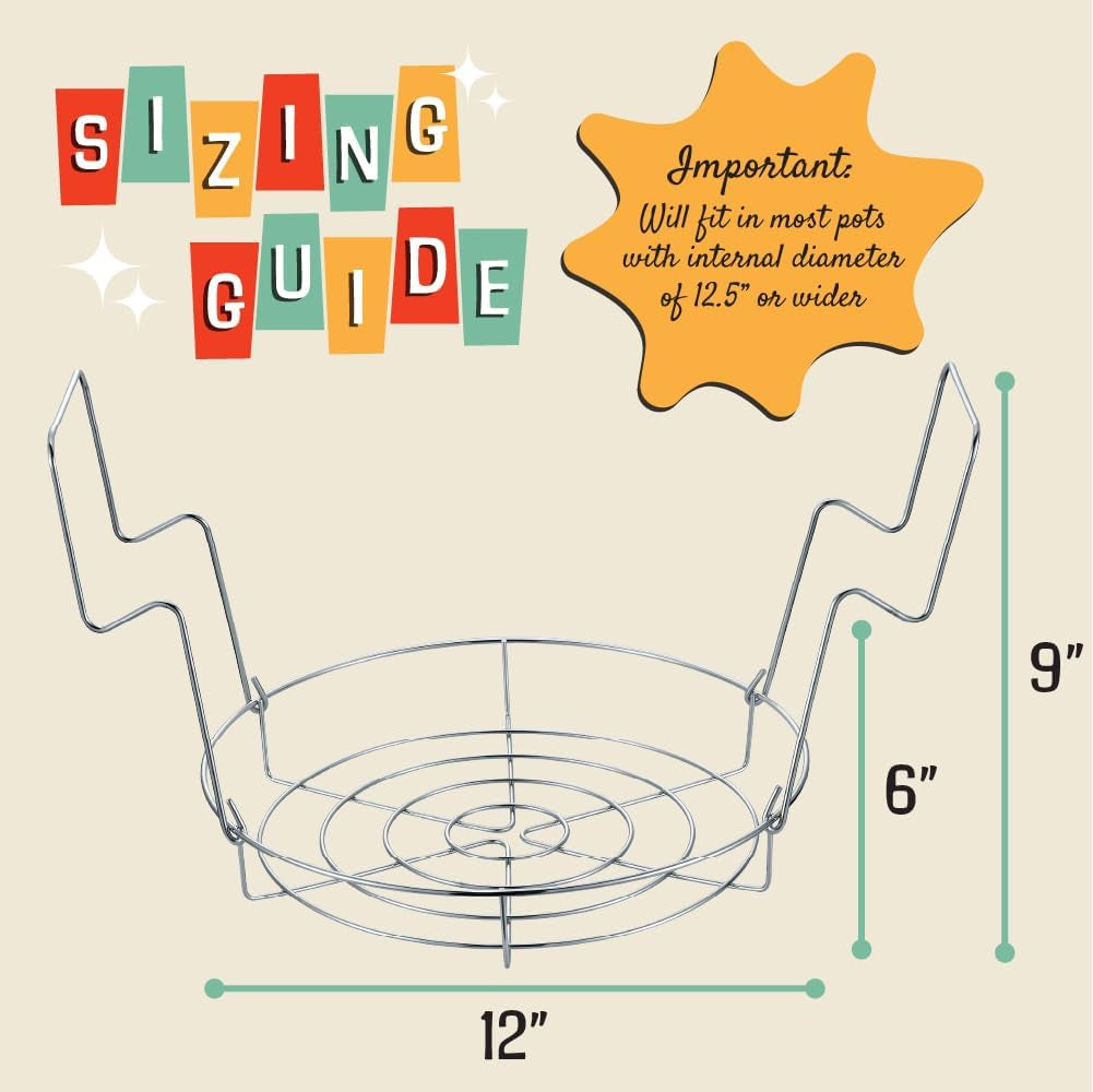 7 Pieces Premium Stainless Steel Canning Set Starter Kit W/ Rack. No Rust, Extra Stability. BULK PACKS (Canning Set)